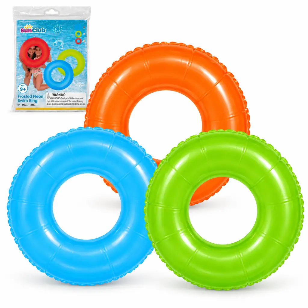 Pack de aros hinchables neón SunClub.webp