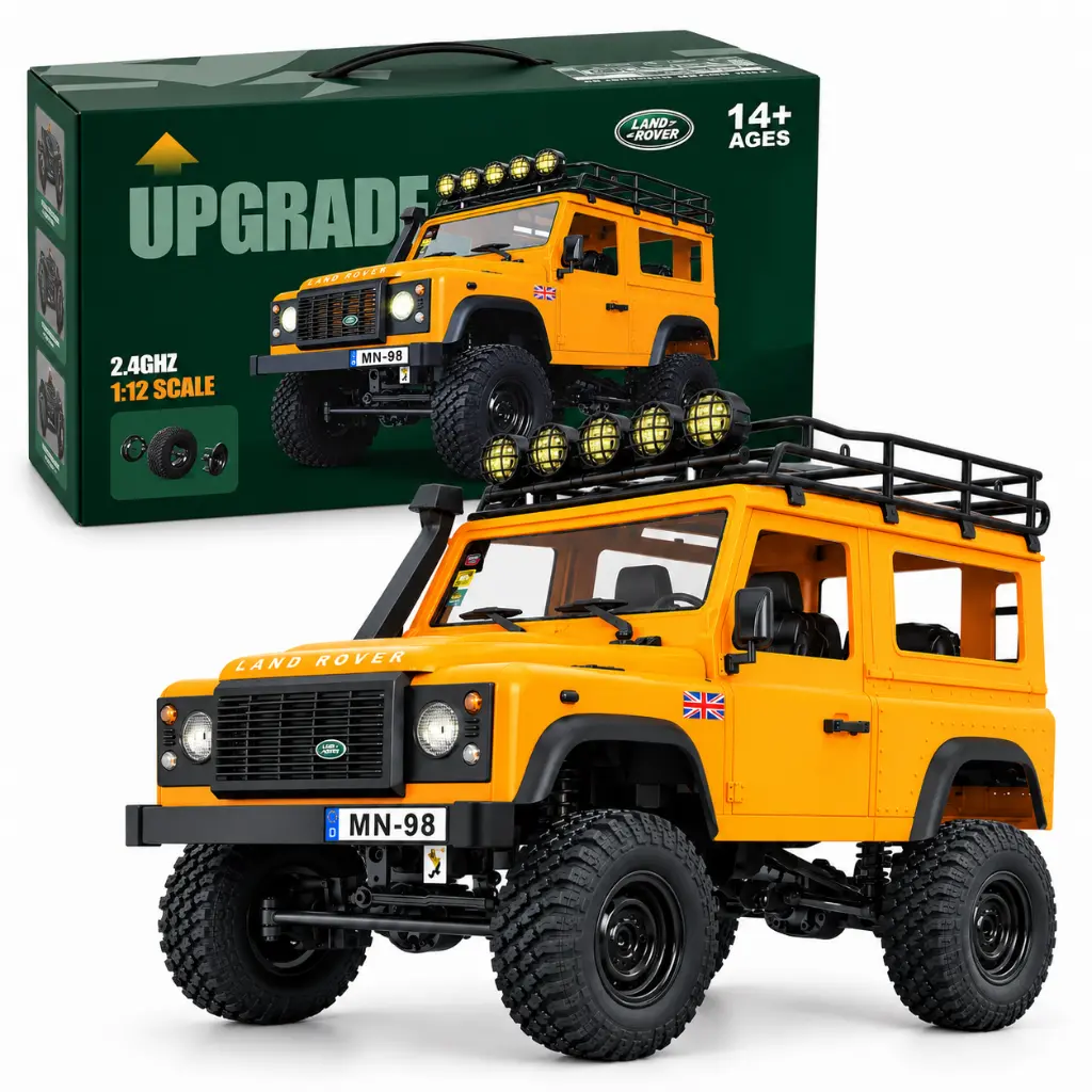 Vehículo RC Land Rover con caja UPGRADE.webp