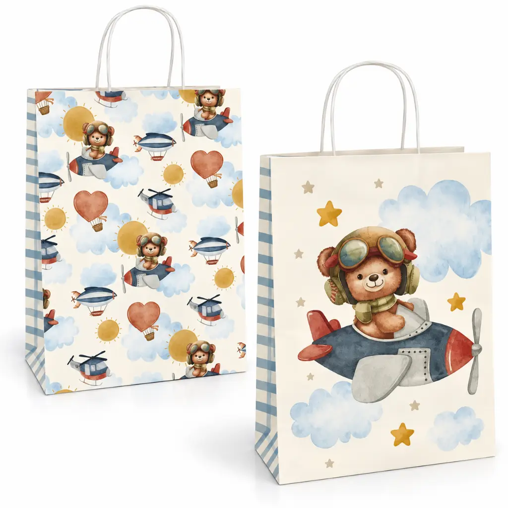 Bolsas de Regalo de Ositos Aviadores.webp