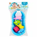 Set de baño infantil en azul brillante.webp