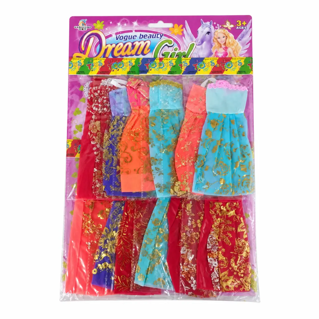 Pack de vestidos de fiesta para muñecas.webp