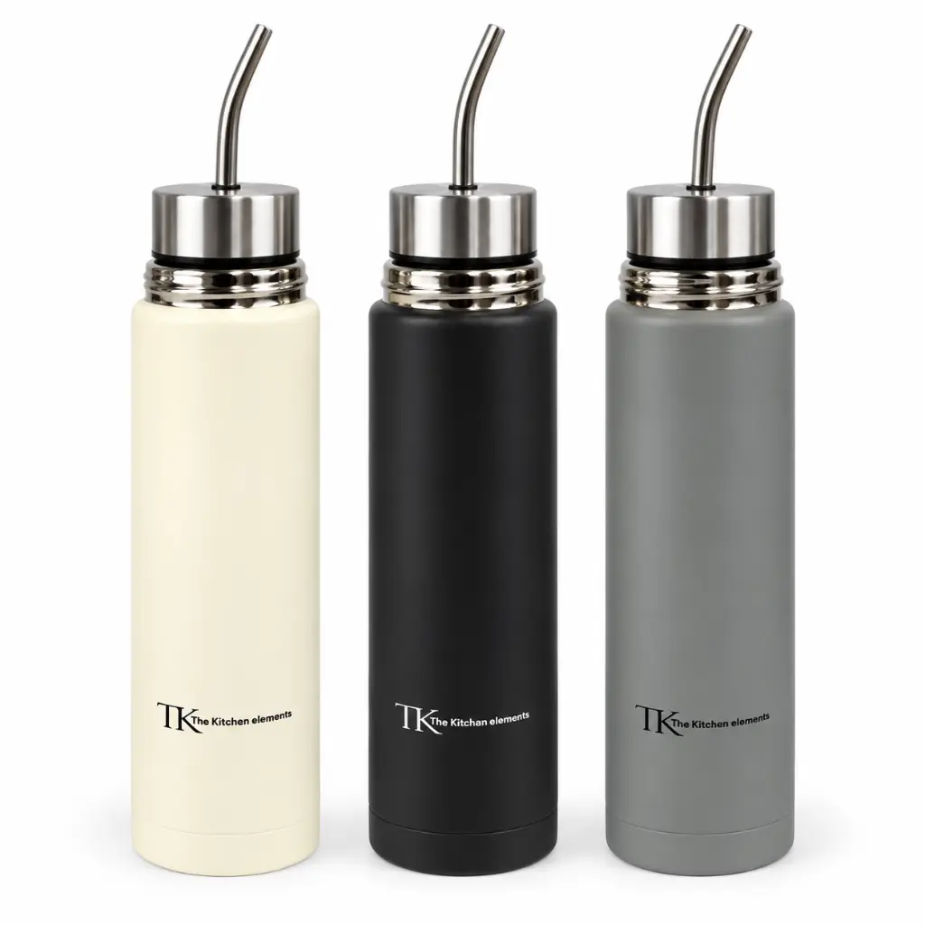 Trío de botellas TK con boquilla metálica.webp