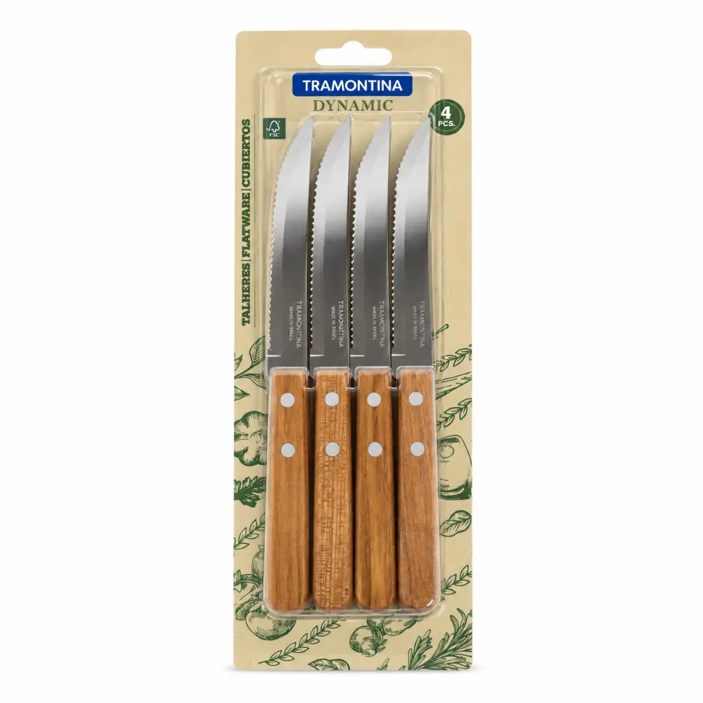 Pack de cuatro cuchillos Tramontina Dynamic.webp
