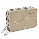 Monedero beige AMAYRA con doble cremallera.webp