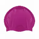 Gorro de natación fucsia sobre blanco.webp