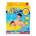 Caja Swim Safe en piscina azul.webp