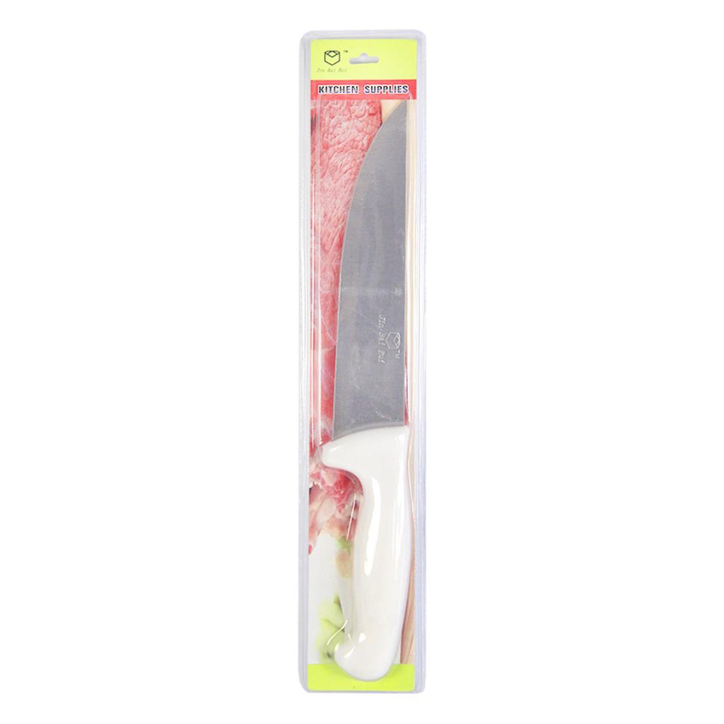 CUCHILLO MANGO BLANCO 20CM E/ BL ( DL5889 )