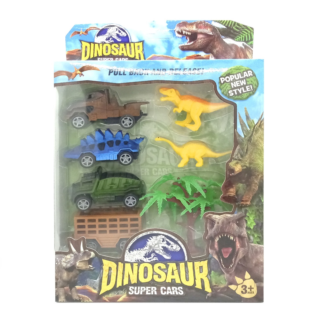 DINOSAURIO C/AUTO Y ACCESORIOS E/CJ ( 52059 )