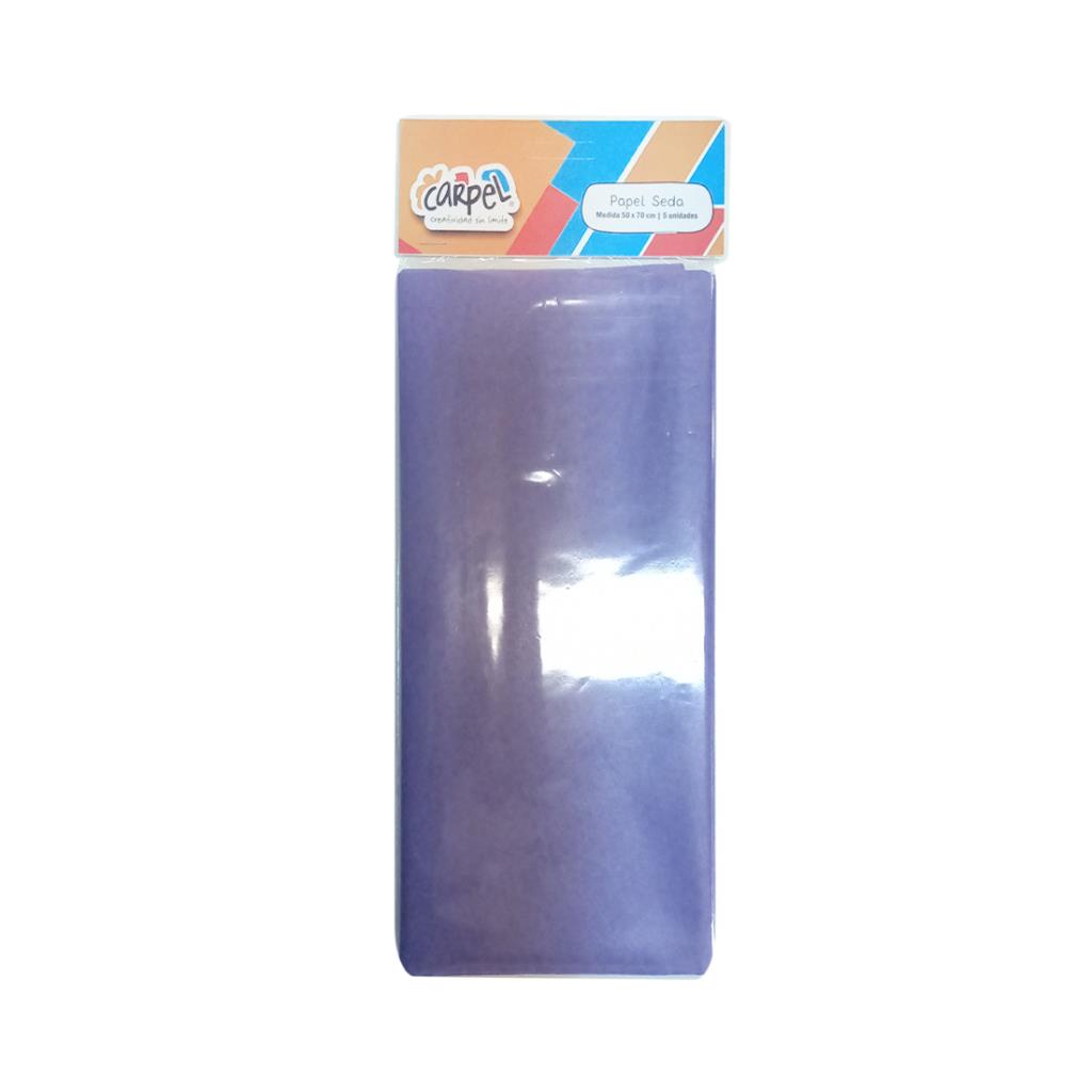 PAPEL SEDA VIOLETA 50CM X 70CM X5 E/ BL
