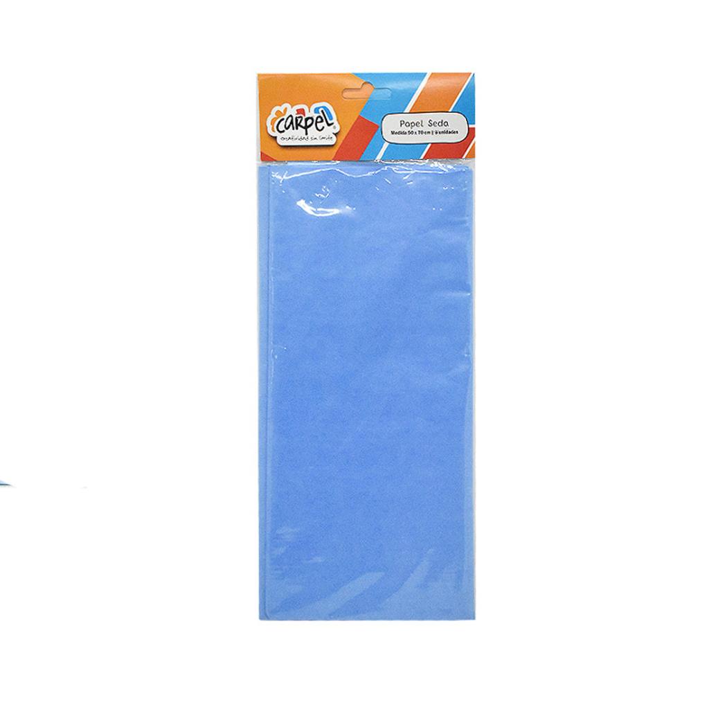 PAPEL SEDA TURQUESA 50CM X 70CM X5 E/BL