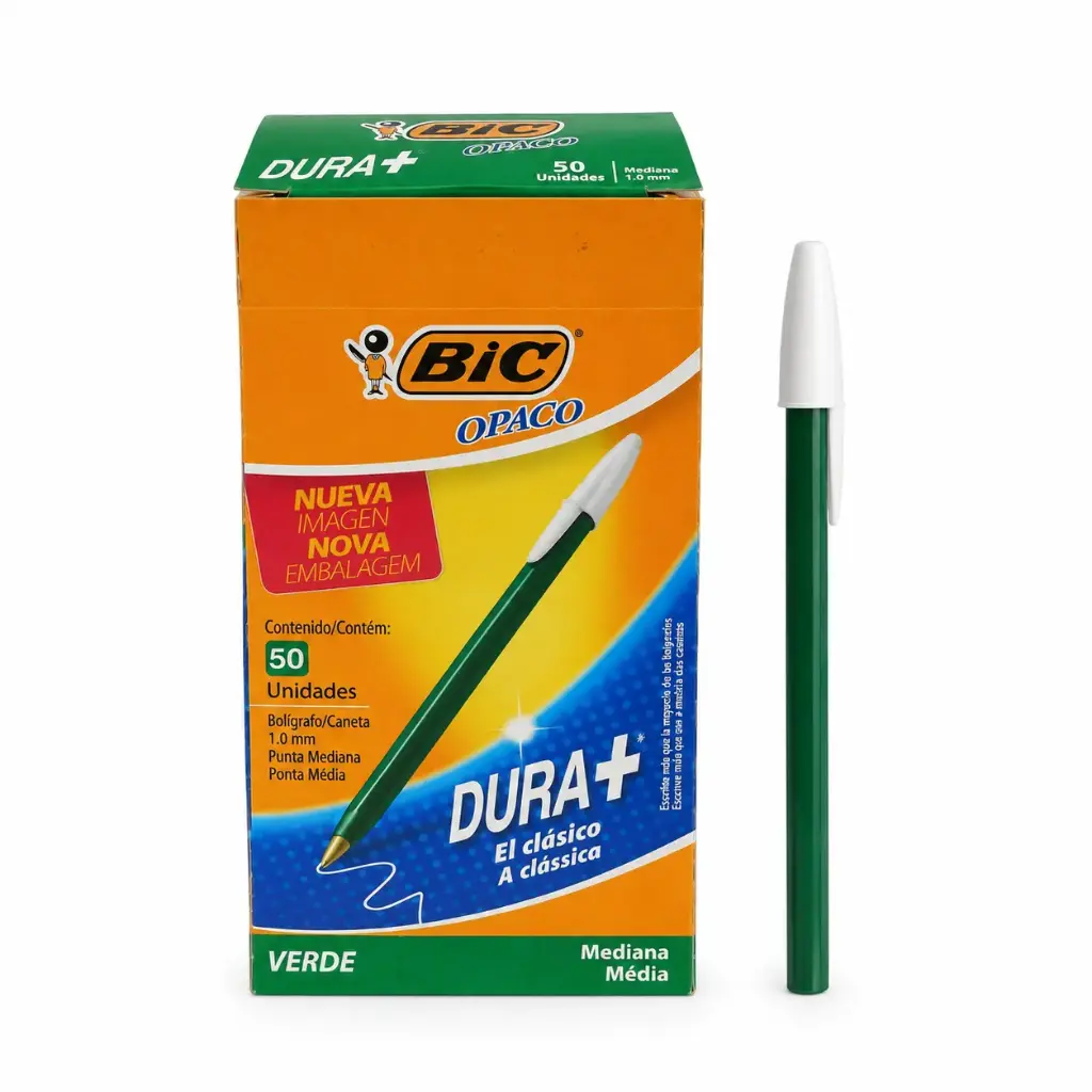 &LAPICERA BIC OPACO VERDE 1MM