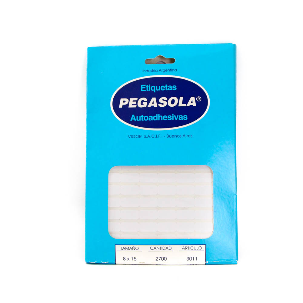 ETIQUETA PEGASOLA AUTOADHESIVA 8MMX15MM X90 ( 3011 )