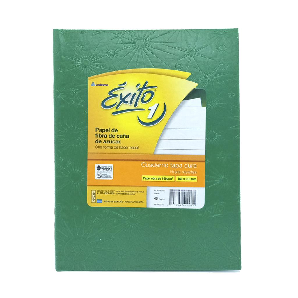 *CUADERNO EXITO T/ DURA ARAÑA x 48HJS RAYAD VERDE