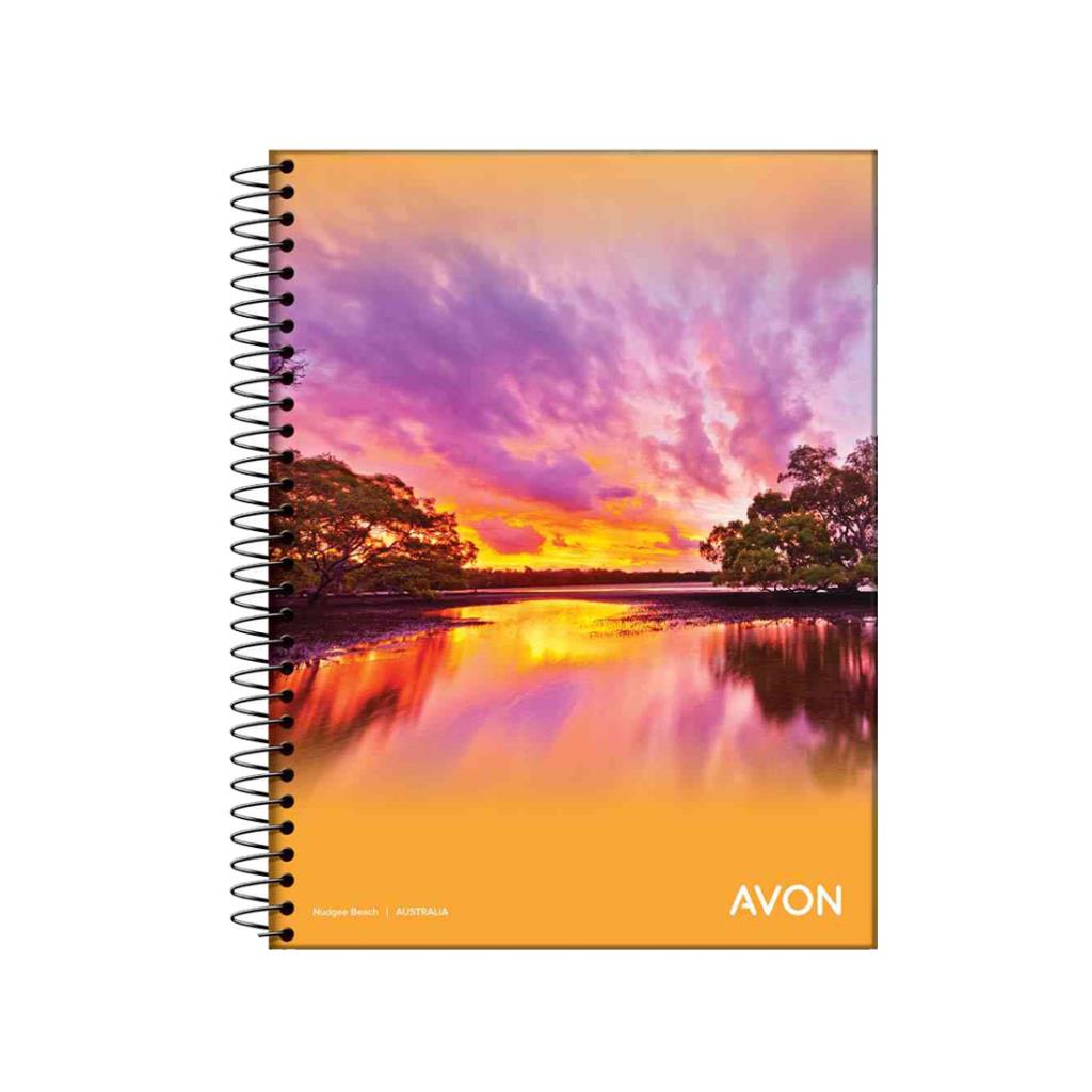 &CUADERNO AVON 16x21CM C/ ESPIRAL x 84HJS CUADR (8328)