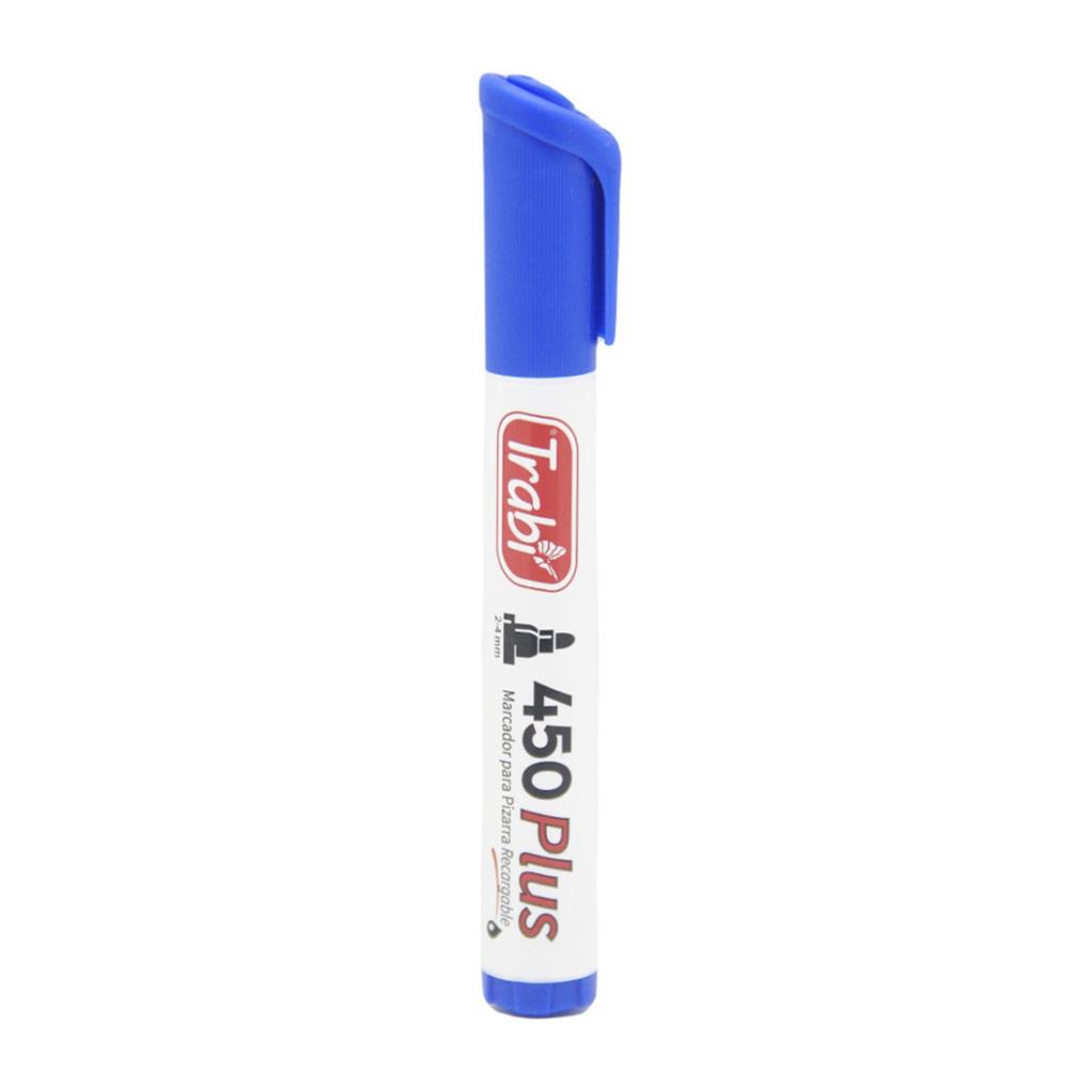 MARCADOR TRABI P/ PIZARRA TINTA AL ALCOHOL AZUL