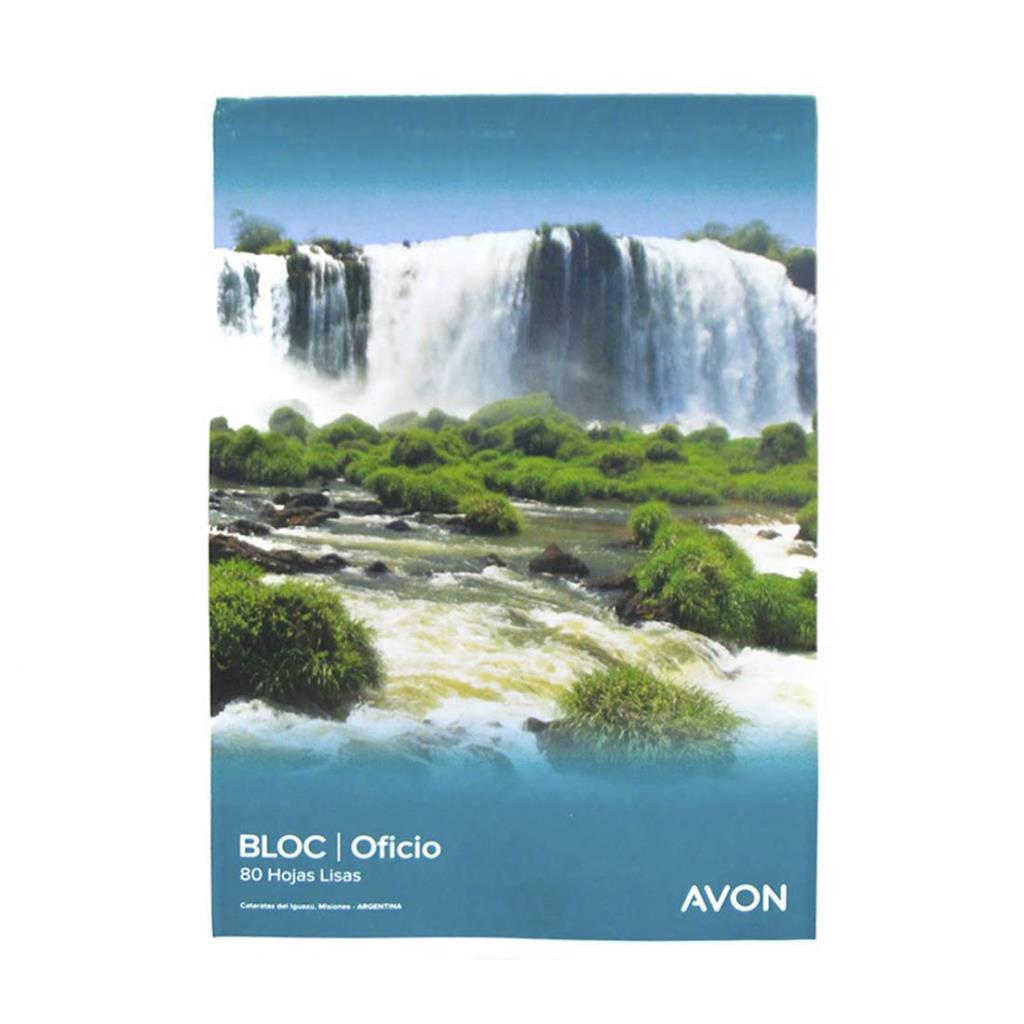 *BLOCK AVON OFICIO x 80HJS LISO ( 4578 )