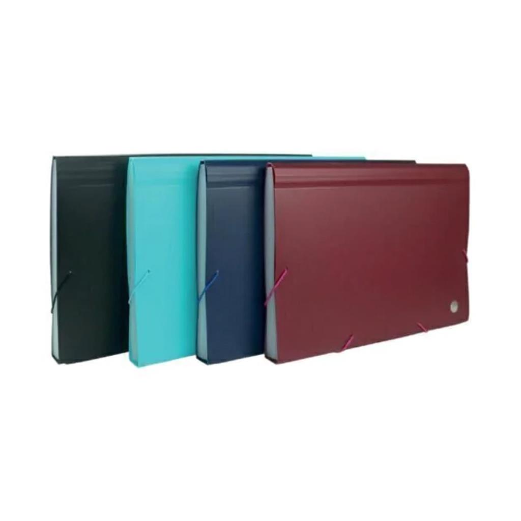 CARPETA FW OFICIO C/ FUELLE X12 DIVISIONES E/ BO ( 326 / EF1400F )
