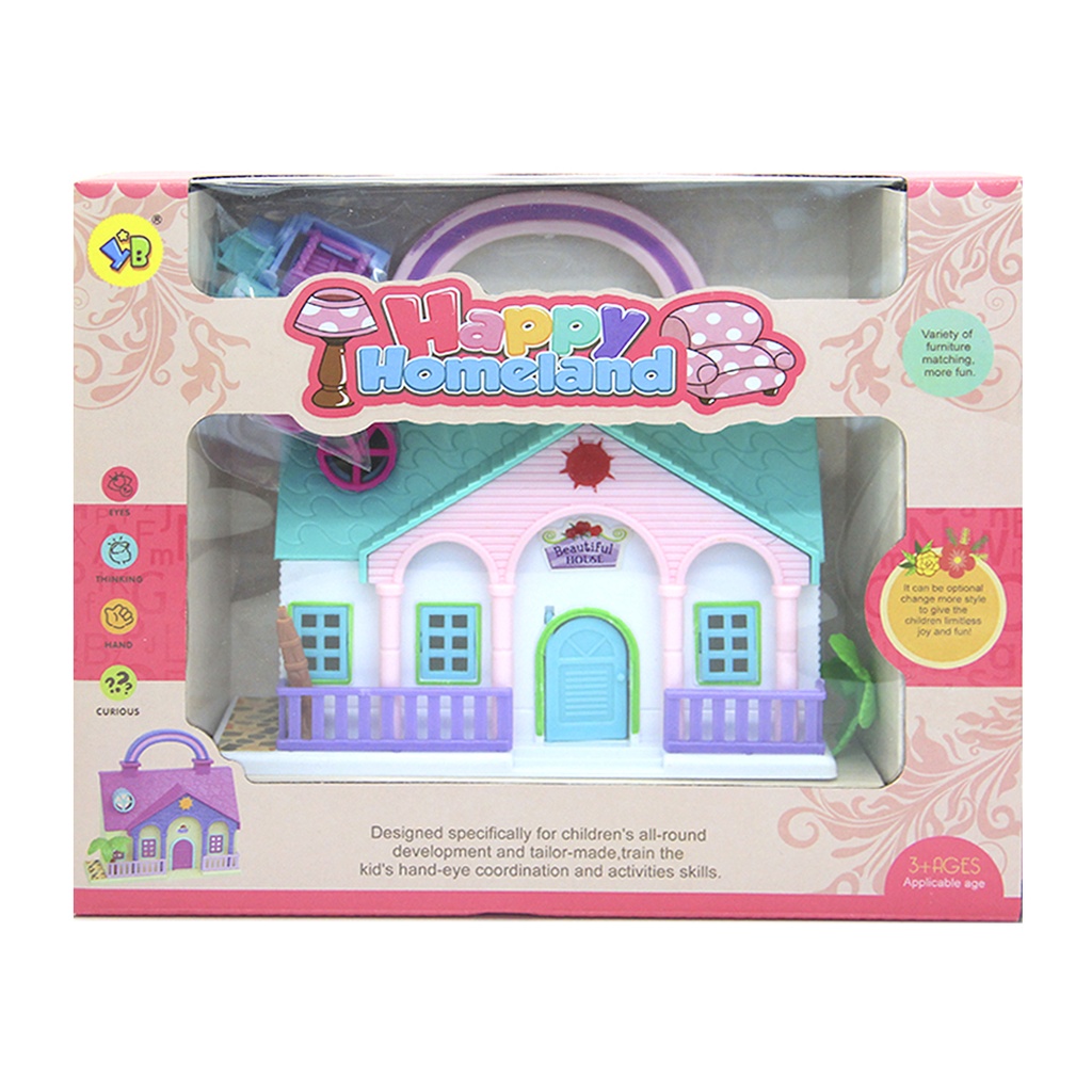 CASA DE MUÑECA C/ ACCESORIOS E/ CJ ( 61180 / 50559 )