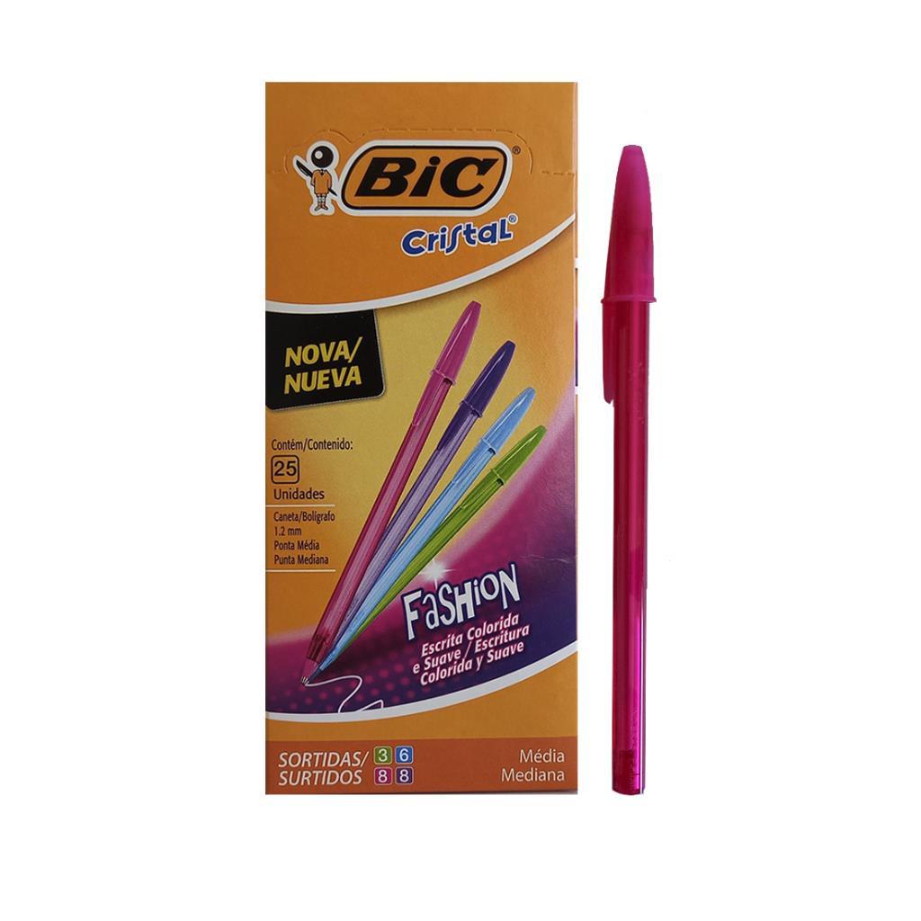 &LAPICERA BIC CRISTAL FASHION ROSA 1.2 MM