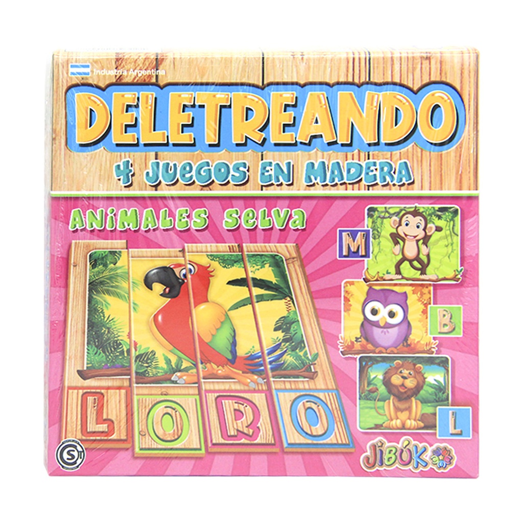 DELETREANDO ANIMALES SELVA E/CJ