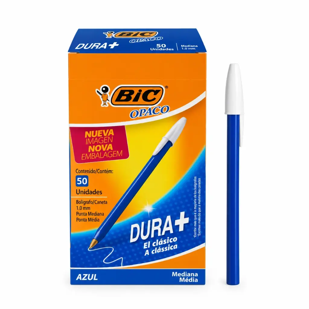 &LAPICERA BIC OPACO AZUL 1mm