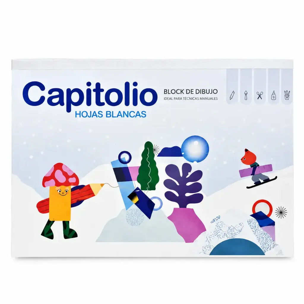 &BLOCK DIBUJO CAPITOLIO Nº5 BLANCO X25 HJS ( 6330 )