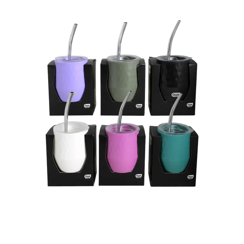 MATE PLASTICO QUO MATEAVA C/ TAPA Y BOMBILLA ( 812 )