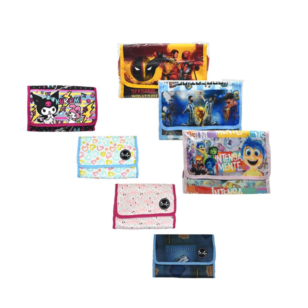 CARTUCHERA DESPLEGABLE TRIPLE ESTAMPADA
