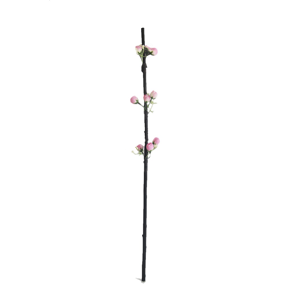 VARA C/ FLORES ARTIFICIALES COLOR 75CM ( 3226 )