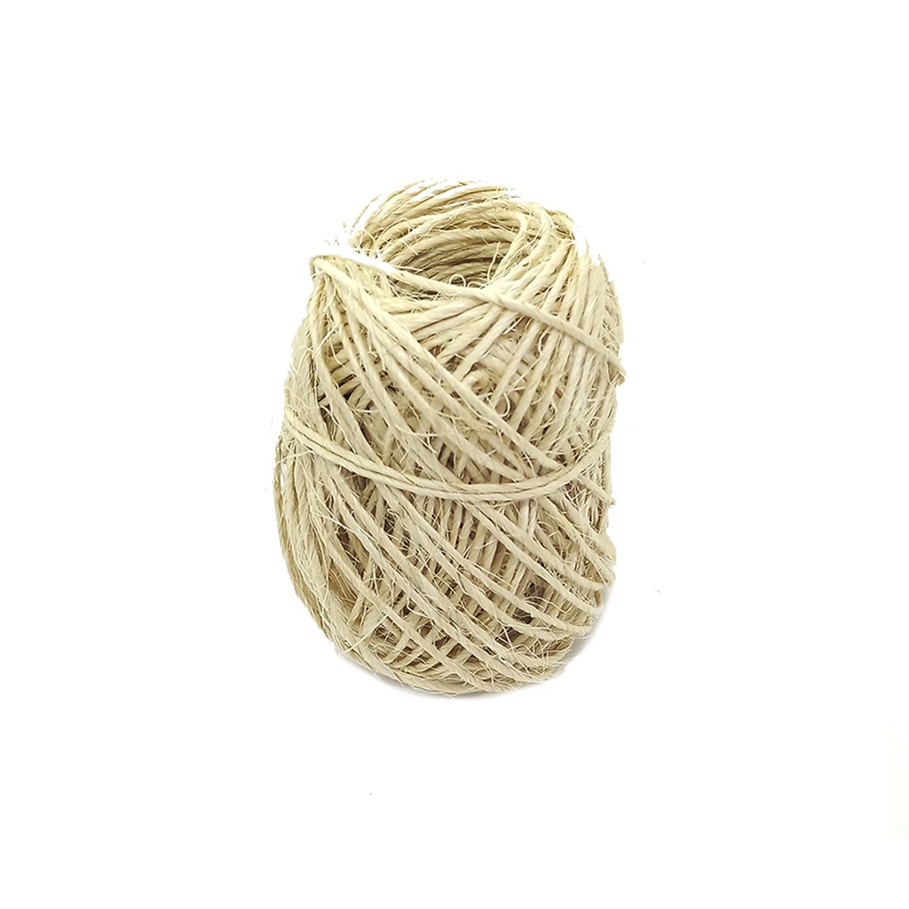 BOBINA HILO SISAL CRUDO 2MM x 30MTS