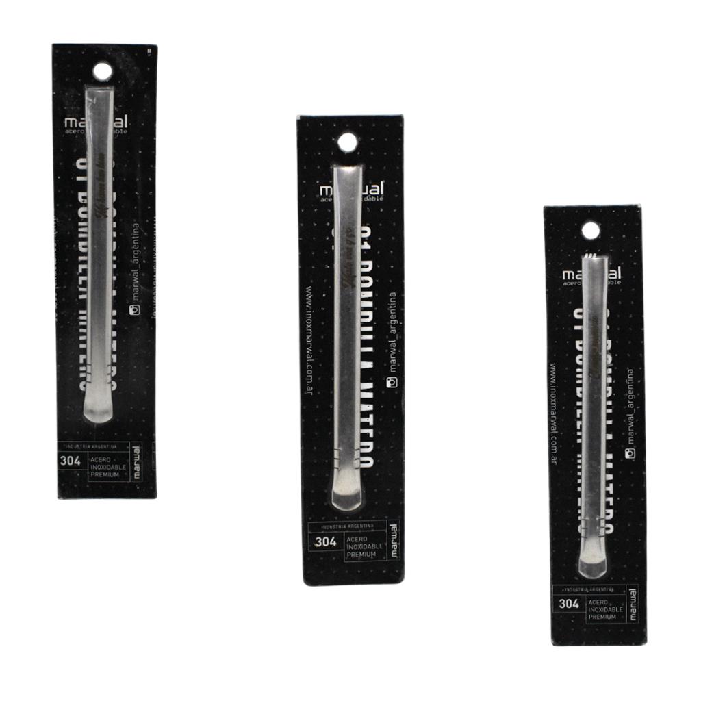 BOMBILLA CHATA ACERO INOX MARWAL e/Bl ( 304 )