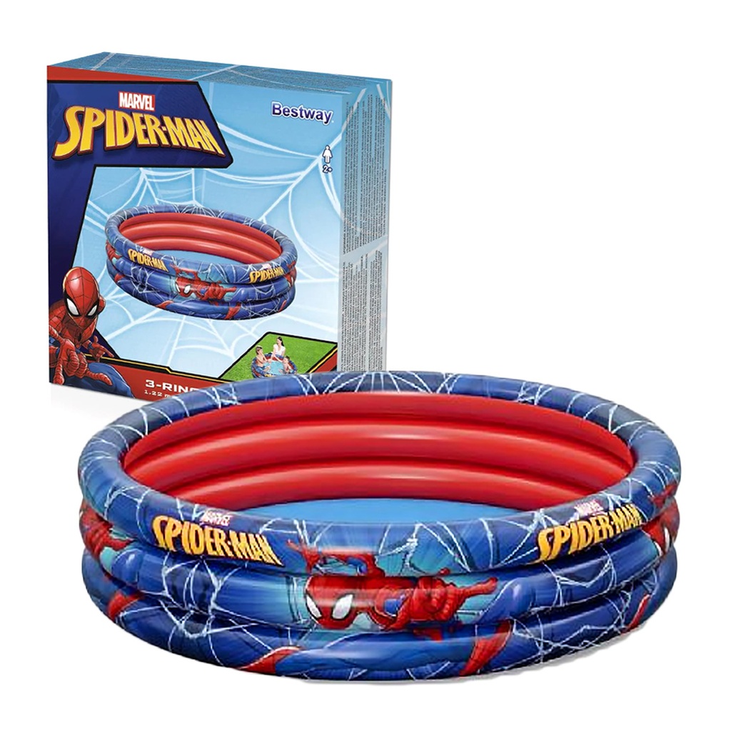 PILETA 3 ANILLOS SUPERHEROE MARVEL 1.22MTS E/CJ ( 98018 )