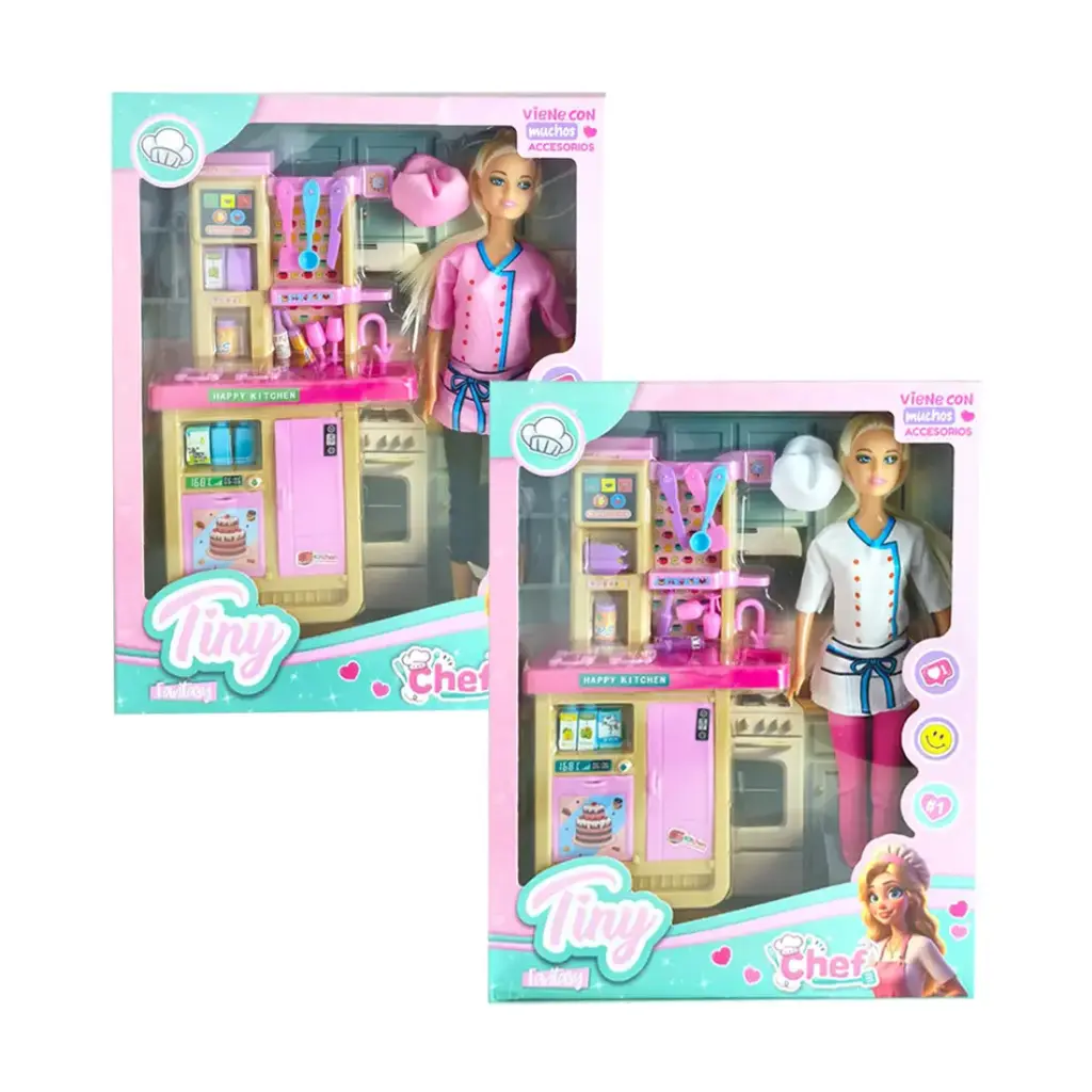 MUÑECA TINY COCINERA C/ ACCESORIOS ( 53467 / 60666 )