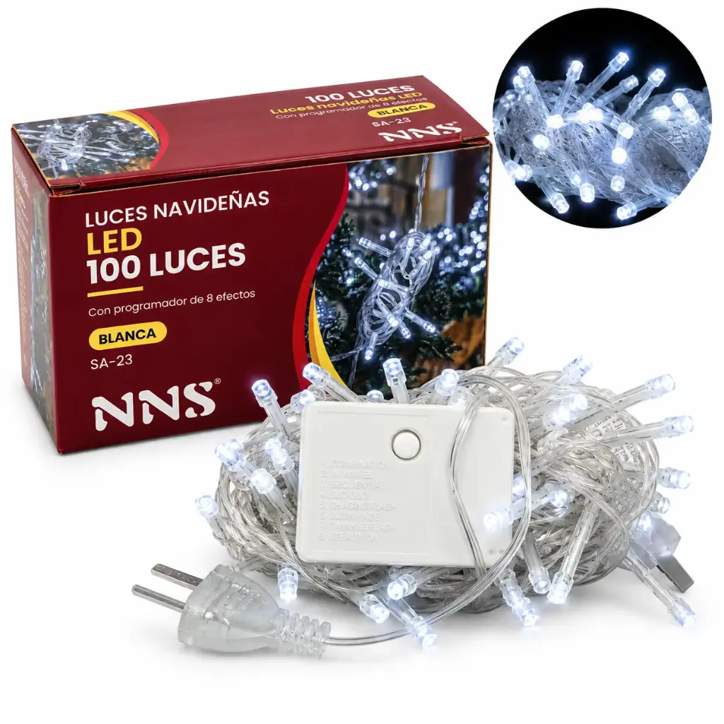 LUCES LED BLANCA X100 E/ CJ ( 100L/WH / SA-23 / POL-4 )