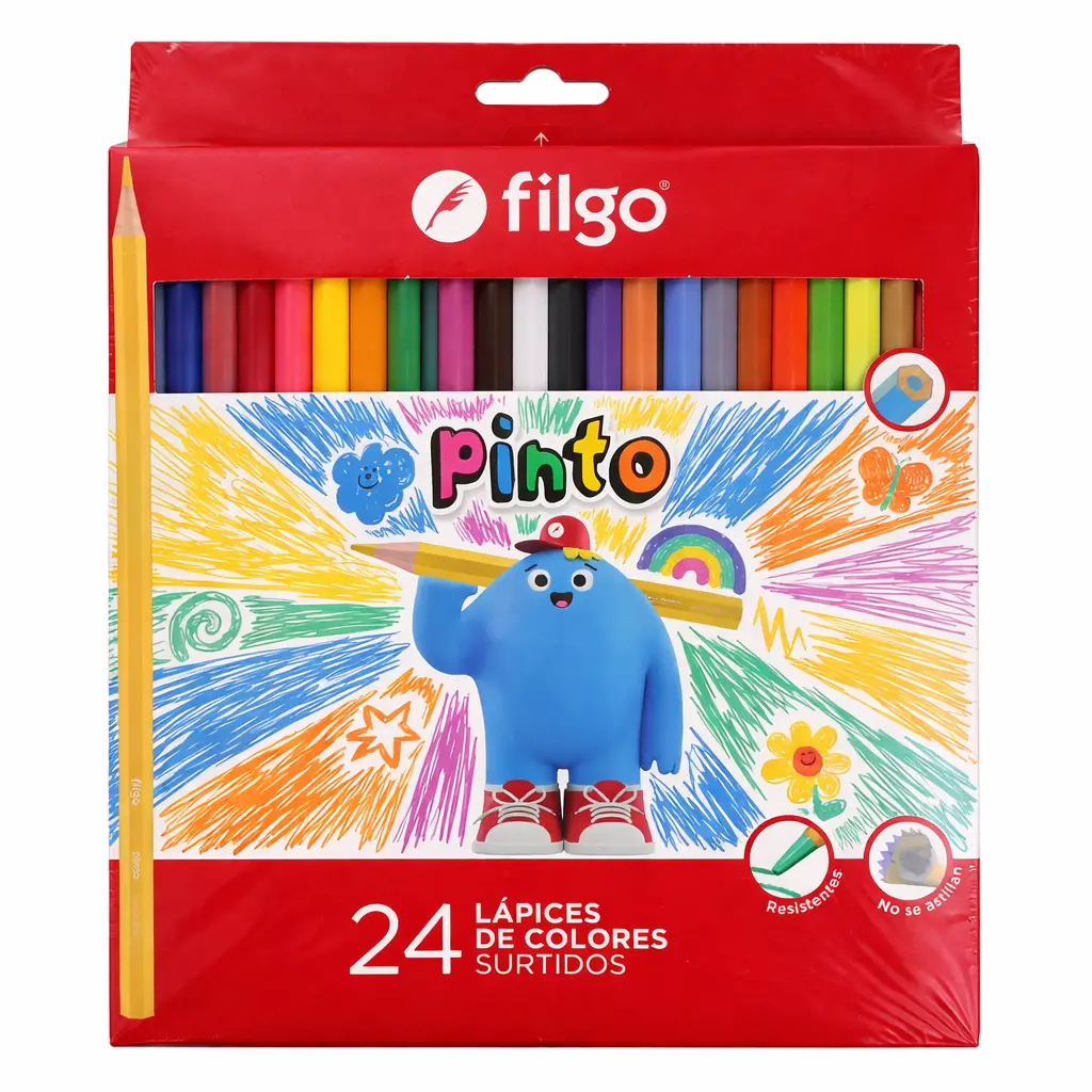 LAPICES FILGO COLOR LARGOS X24 E/CJ ( PN201-E24-SUR )