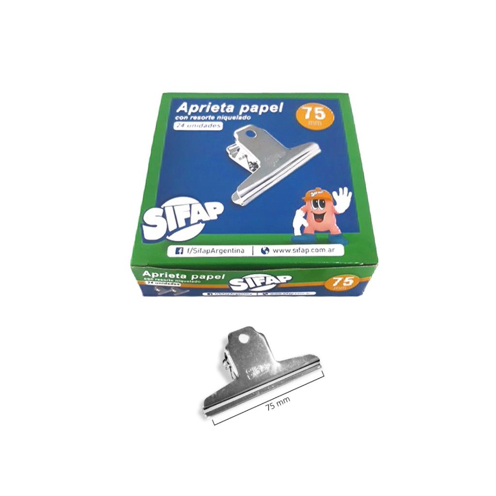 BROCHE SIFAP APRIETA PAPEL METAL 7.5cm