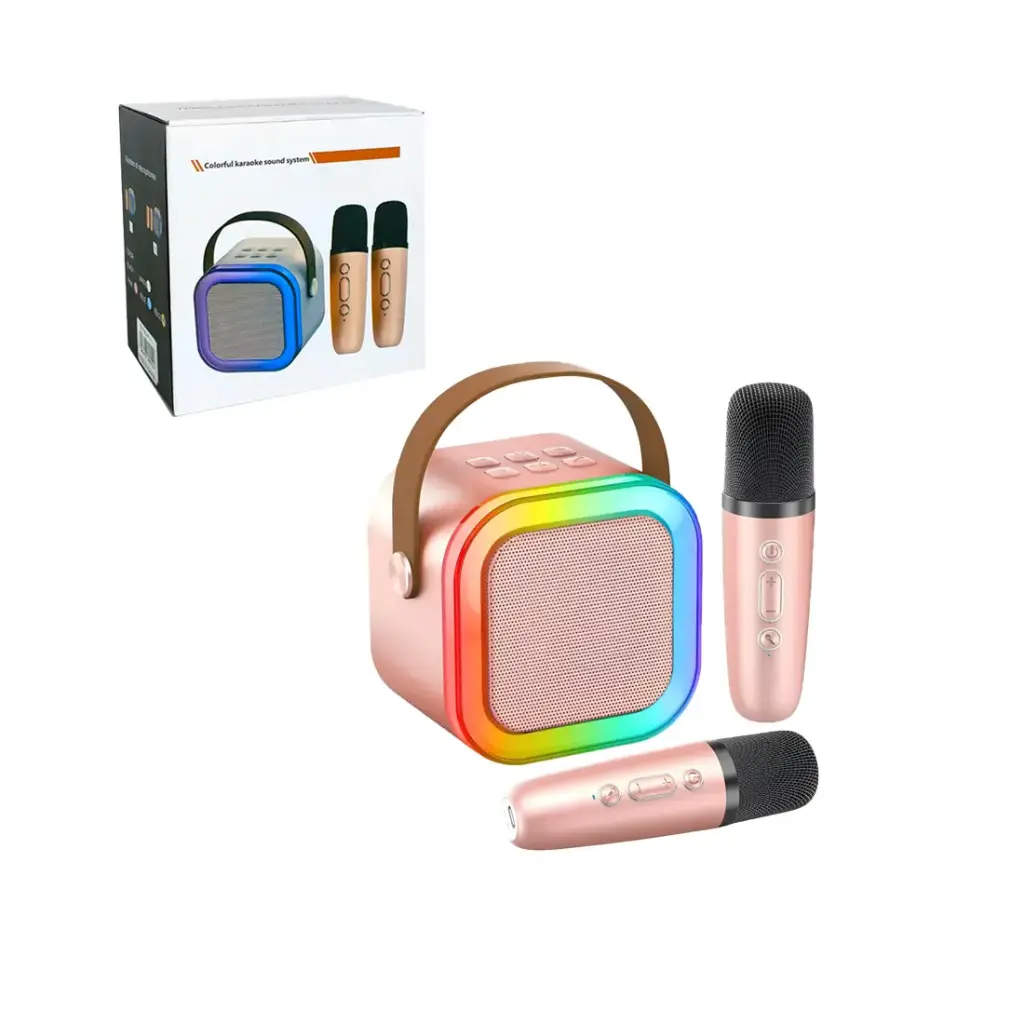 MINI PARLANTE HYTOSY C/ 2 MICROFONOS e/Cj ( K12-1 )