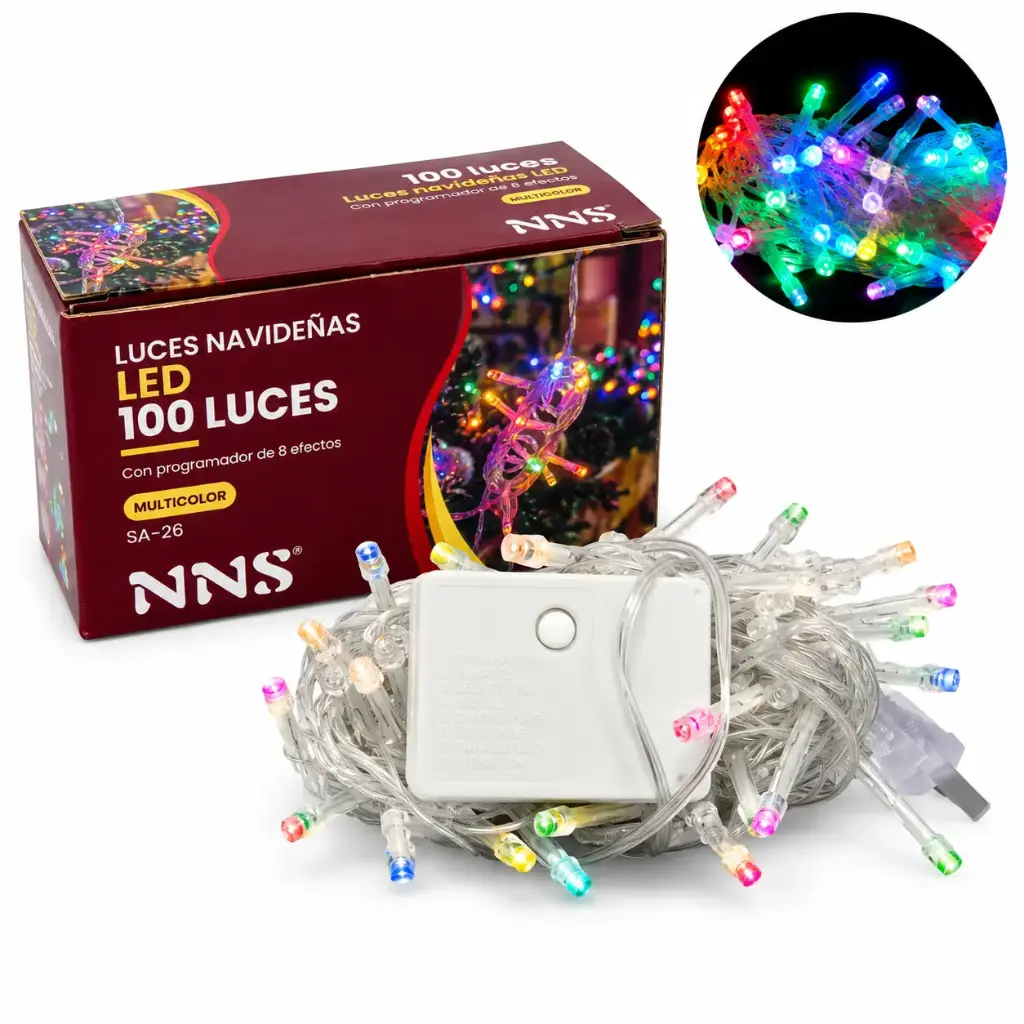 LUCES LED MULTICOLOR X100 E/ CJ ( SA-26 / POL-5 )