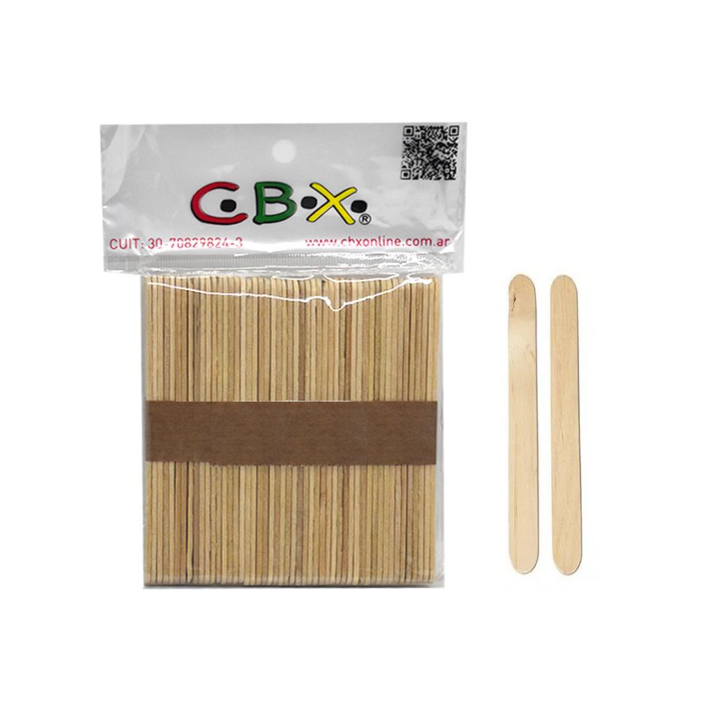 PALITO DE HELADO CBX MADERA NATURAL X50 E/ BO ( 719 )