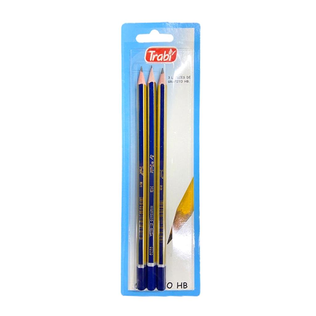 LAPICES GRAFITO NEGRO B - HB - 2H X3 E/ BL