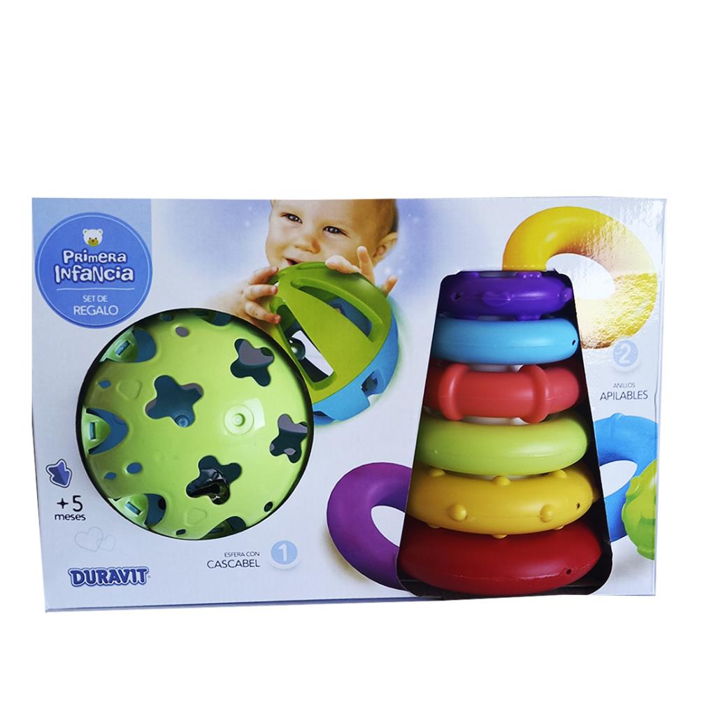 DUR *ANILLOS APILABLES Y ESFERA C/ CASCABELTSE/CJ ( 678 )