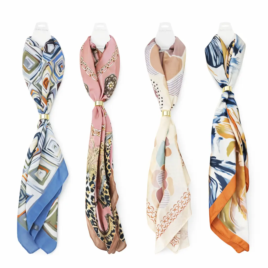 PAÑUELO ESTAMPADO 70X70CM E/ CT ( DL21191 )