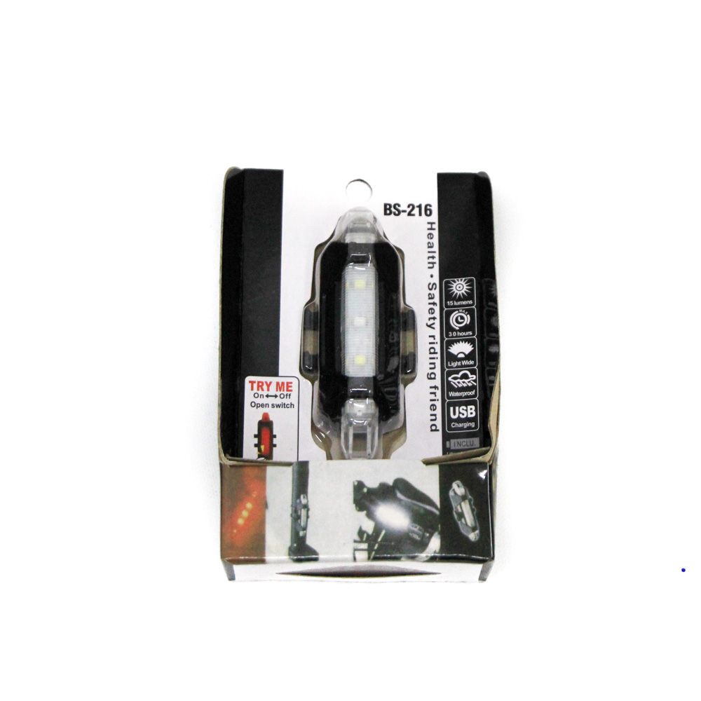 LUZ P/ BICI 3 LED E/ CJ ( DC-918 / BS-216 )