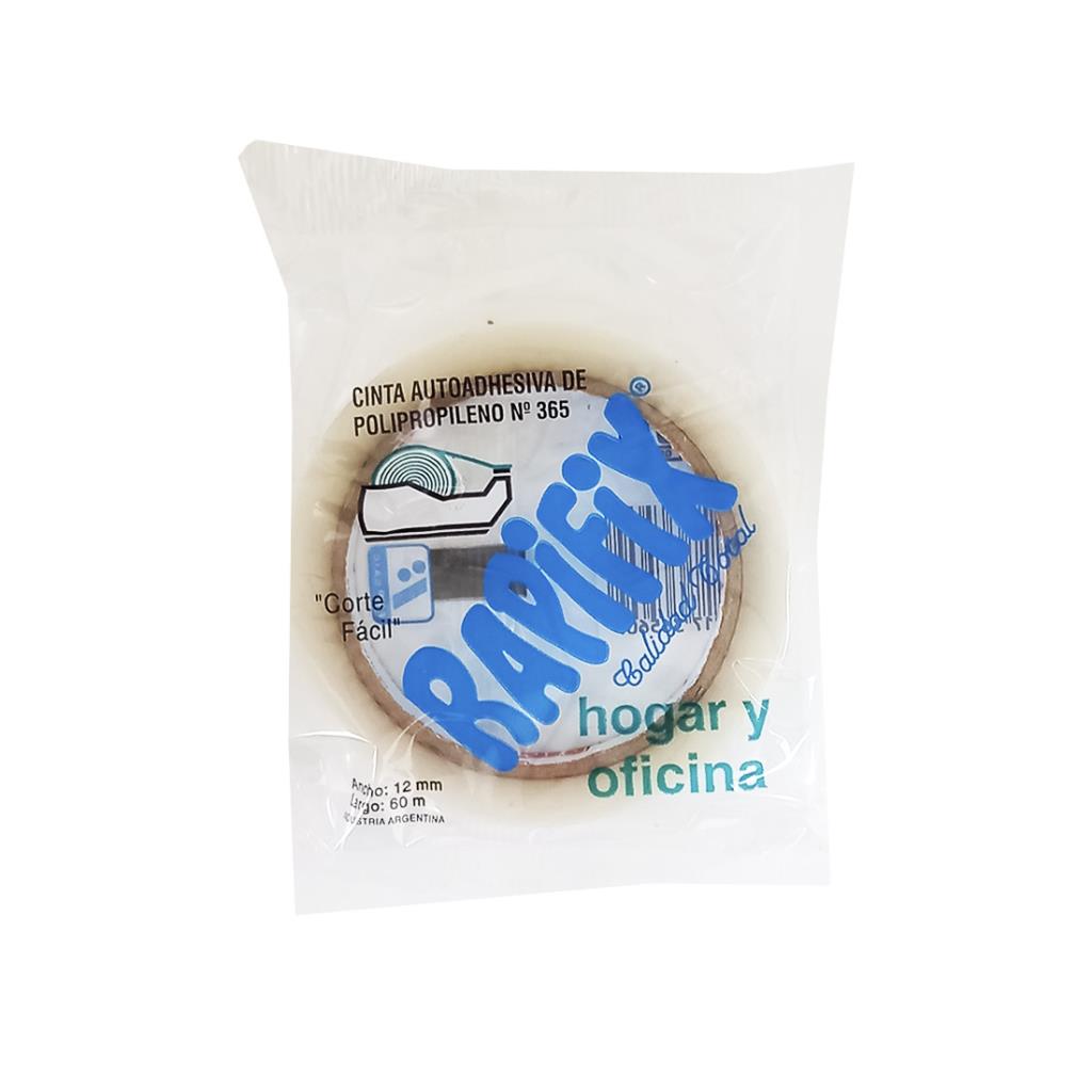 CINTA ADHESIVA RAPIFIX 12MM X 60MTS E/BO ( 365 )