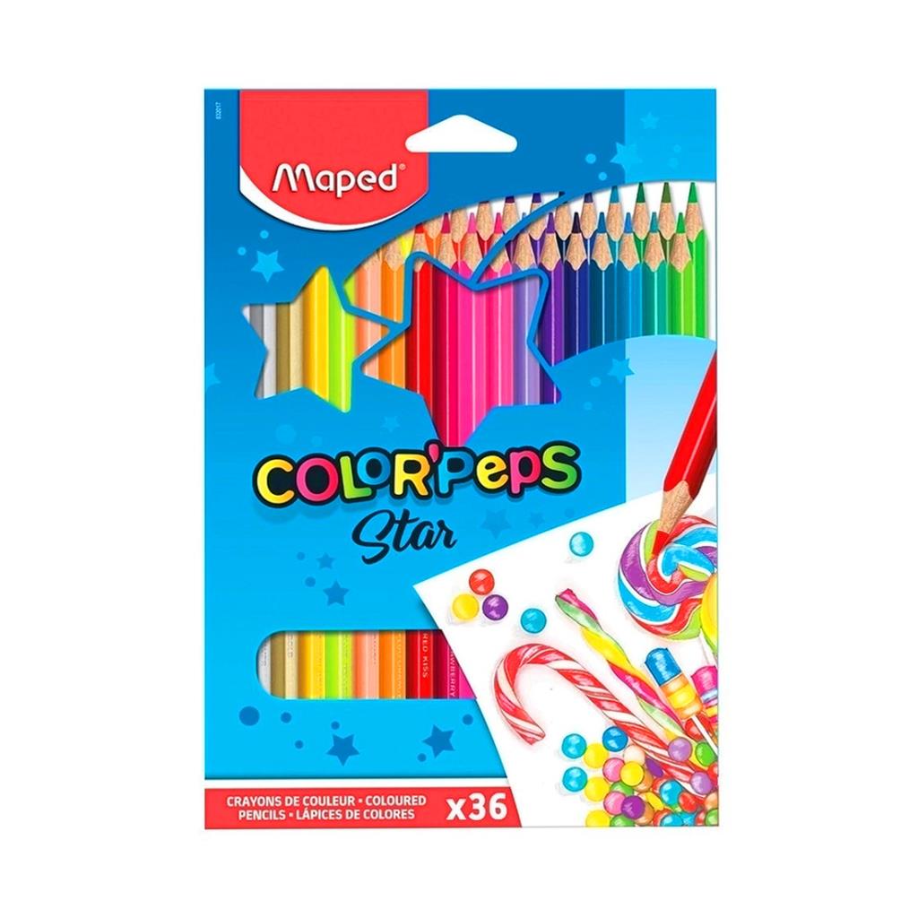 LAPICES MAPED COLOR LARGO X36 E/ CJ ( 83201707 )