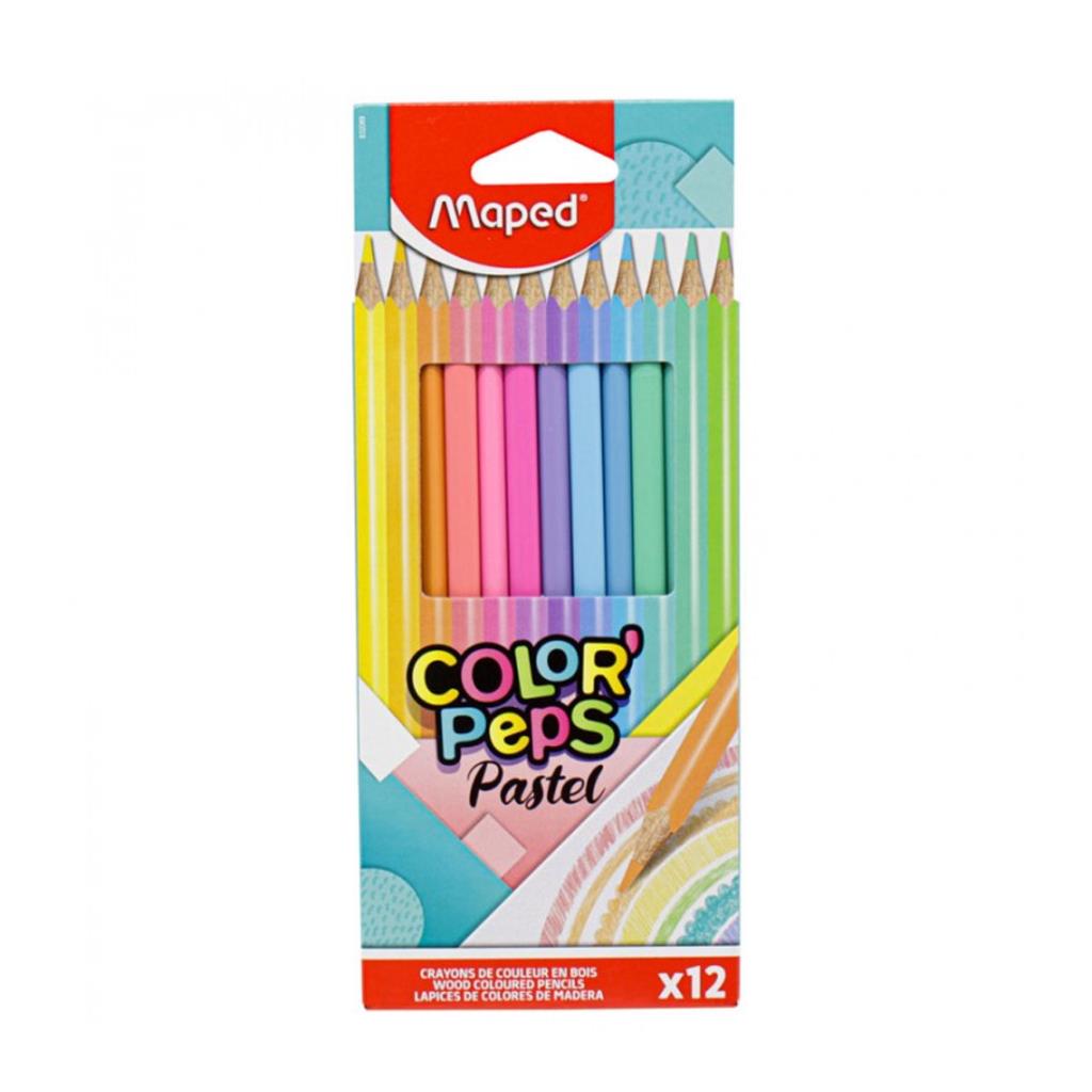 LAPICES MAPED COLOR LARGO PASTEL x12 e/Cj