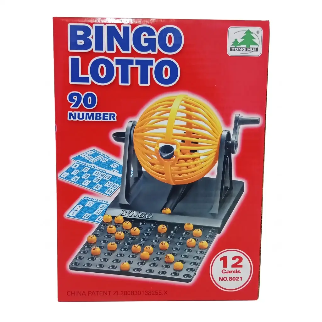 BINGO C/ BOLILLERO X12 CARTONES E/ CJ ( 8021-Z1 )