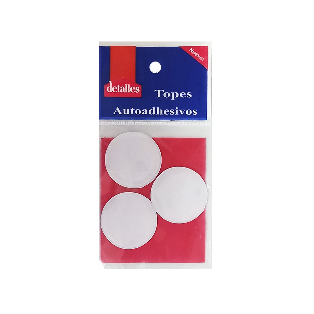 TOPE AUTOADHESIVOS TRANSPARENTE OVAL X3 ( 797 )