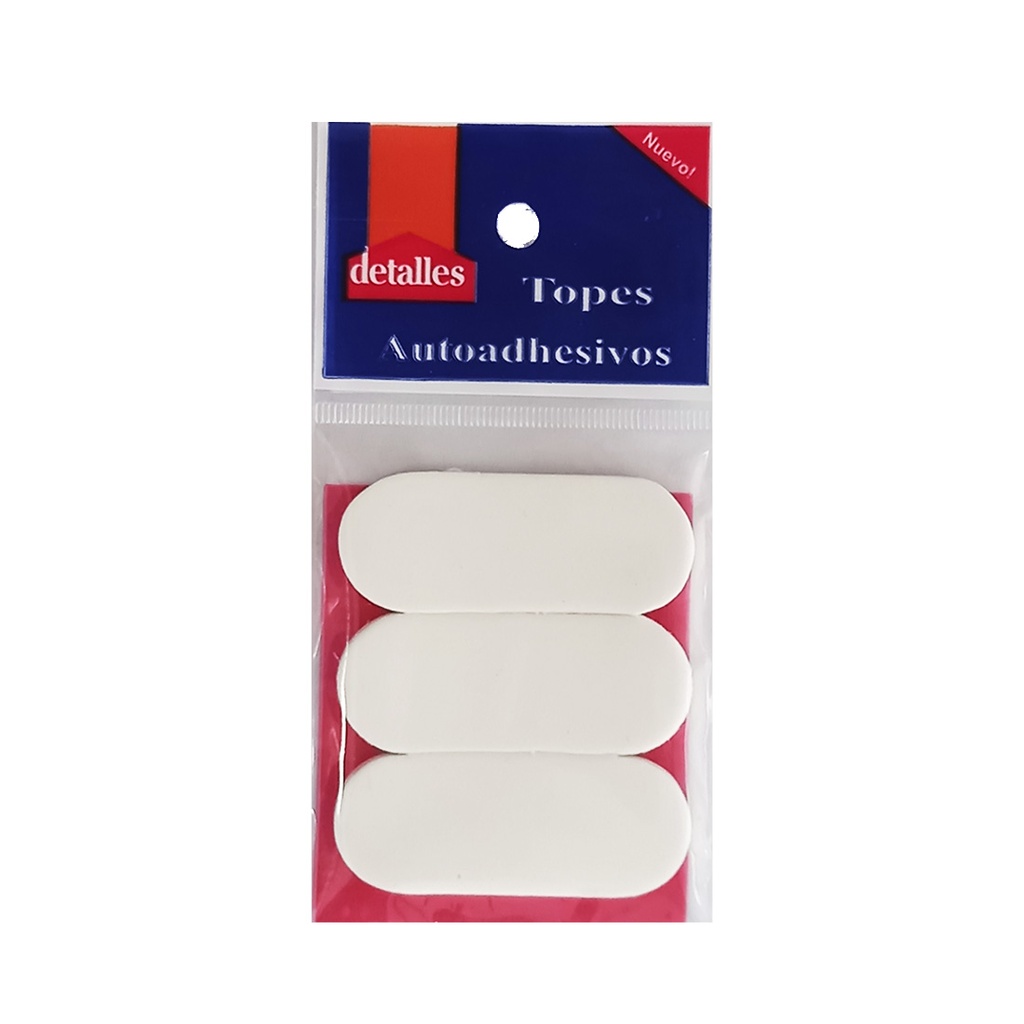 TOPE AUTOADHESIVO RECTANGULAR X3 ( 791 )