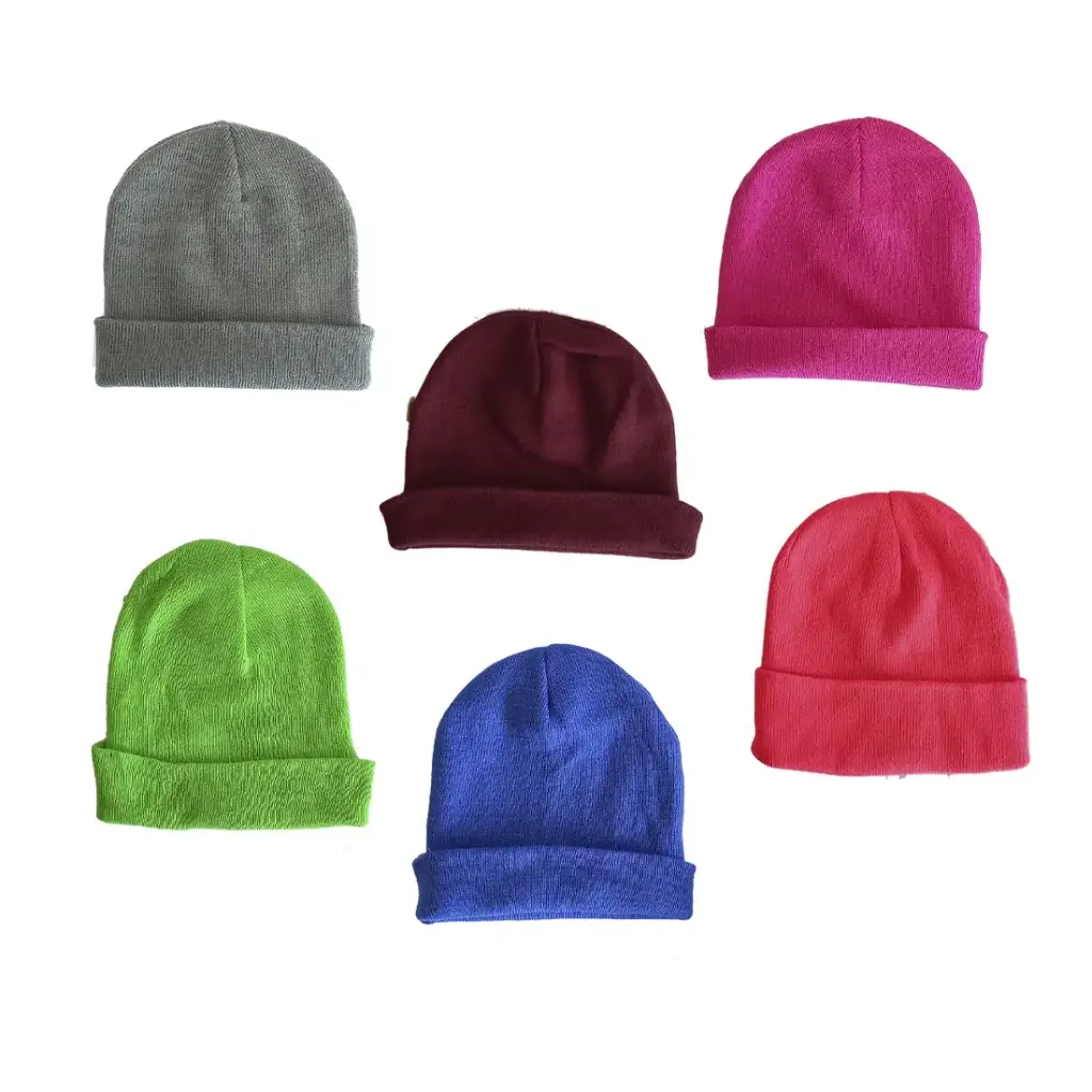 GORRO ROCKY LISO NEGRO / COLOR ( 27636 )